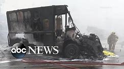 Small plane crashes into UPS truck in California neighborhood | WNT
