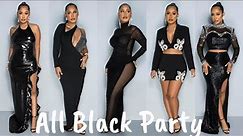All Black Party Outfits| How to style your all Black outfit | Wear All Black Event