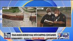 Texas begins building makeshift border wall with shipping containers
