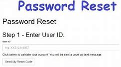 How to reset and change your password