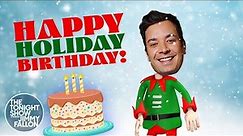 Jimmy Performs a Tiny Song for Holiday Birthdays | The Tonight Show Starring Jimmy Fallon