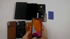 iPhone XR leather case