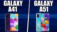 Smartphone Samsung Galaxy A41 vs Galaxy A51. Compare the brothers!