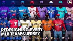 I Redesigned Every MLB Teams' Jersey - National League (1/2)
