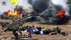 Breaking News : Hezbollah Guided Missile Hits Israeli Tank Convoy on Border