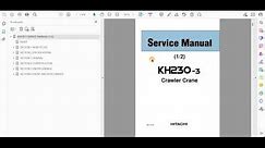Hitachi KH230-3 Service Manual