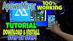 Apowermirror Application Download and Install - Mirroring Phone into PC [STEP BY STEP]