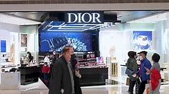 Dior store in a shopping mall in Hong Kong