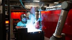 Hirebotics' BotX Welder uses UR10e cobots to automate arc welding