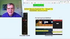 SONY Bravia Android TV Remote and SideView App