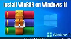 How to Install WinRAR on Windows 11