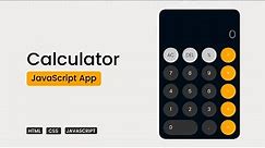 How To Make A Calculator Using HTML, CSS And JavaScript
