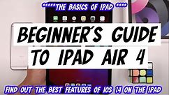 Learn the Basics of the iPad Air 4 Gen 2020 - Simple Beginner's Guide