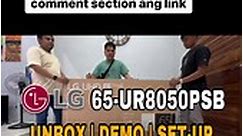 LG 65UR8050PSB UNBOX | DEMO | SET-UP, FULL IS AVAILABLE ON OUR YOUTUBE CHANNEL. | Crusher-V Appliances Trading