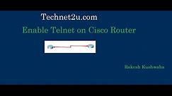 How to Enable Telnet on Cisco Router