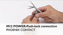 Unshielded M12 power connectors with push-lock connection – Hardware tutorial of assembly