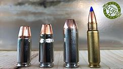 9mm vs .357 Sig vs 10mm vs 5.7x28mm vs Ballistic Gel