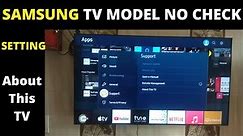 How To Check Samsung TV Model Number | Check TV Model of Smart Samsung TV | FatafatSikhe