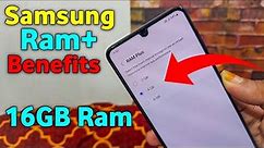 Samsung Ram Plus Features Benefits !! How To Extended Ram In Samsung Mobile || Techno Rohit |