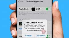 Wallet fix and the add card to wallet popup/ How to add credit cards to your apple pay wallet iPhone