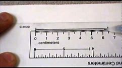 Measuring to the nearest cm and mm