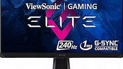 ViewSonic ELITE XG270 27 Inch 1080p 1ms 240Hz IPS Gaming Monitor with GSYNC Compatible, Advanced RGB Lighting and Ergonomics for Esports