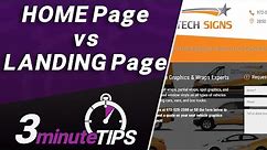 Home Page vs Landing Page - What's the Difference?