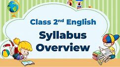 Class 2 English (Marigold Book) - Syllabus Overview