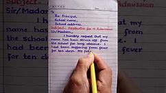 How to write application for readmission in school|| Application for readmission||