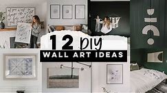 12 Modern DIY Wall Art Ideas For Your Home