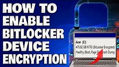 How To Enable And Disable Bitlocker Device Encryption in Windows 11