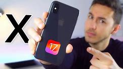 iOS 17 on iPhone X || Install iOS 17 update on iPhone X