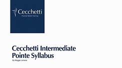 Cecchetti Intermediate Pointe Syllabus and Pointe Training Program