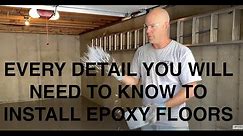 How to Install Epoxy Flake Floors / Tutorial Video