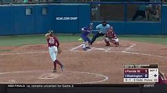 Amazing Double Play Turned in College Softball World Series