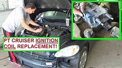 Chrysler Pt Cruiser Ignition Coil Removal and Replacement in 5 MINUTES! 2001-2009