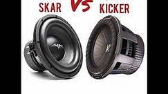 Kicker CompQ vs Skar SDR-10 10 inch subwoofers