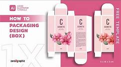 How to Create Packaging Design (Cosmetic Box) in Adobe Illustrator CC 2020