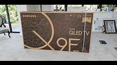 75" Q9 QE75Q9FN Unboxing and No-Gap Wall Mount install
