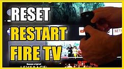 How to Restart & Reset Amazon FIRE TV that's FROZEN with Remote (Easy Method)