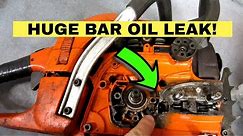 Fixing A Chainsaw With A Massive Bar Oil Leak!