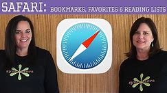 iPhone / iPad Safari - Bookmarks, Favorites and Reading Lists