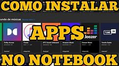 COMO INSTALAR APP NO NOTEBOOK