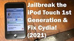 (READ DESCRIPTION) iPod Touch 1st Generation Jailbreak Tutorial & Cydia Fix (Working in 2022)