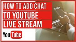 How To Add Chat In YouTube Live Stream With OBS Studio