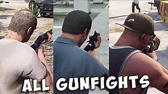 GTA 5 - All Fight Scenes & Shootouts (Story mode) [4K]