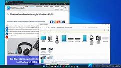Fix Bluetooth audio stuttering in Windows 11/10