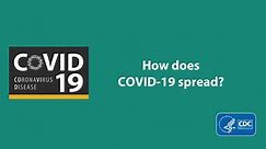 How does COVID-19 spread?