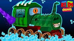 Car Wash Train | Halloween | Kindergarten Nursery Rhymes For Babies By Kids Channel