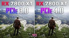 RX 7800 XT : PCIe 3.0 vs PCIe 4.0 - How Big is the Difference?